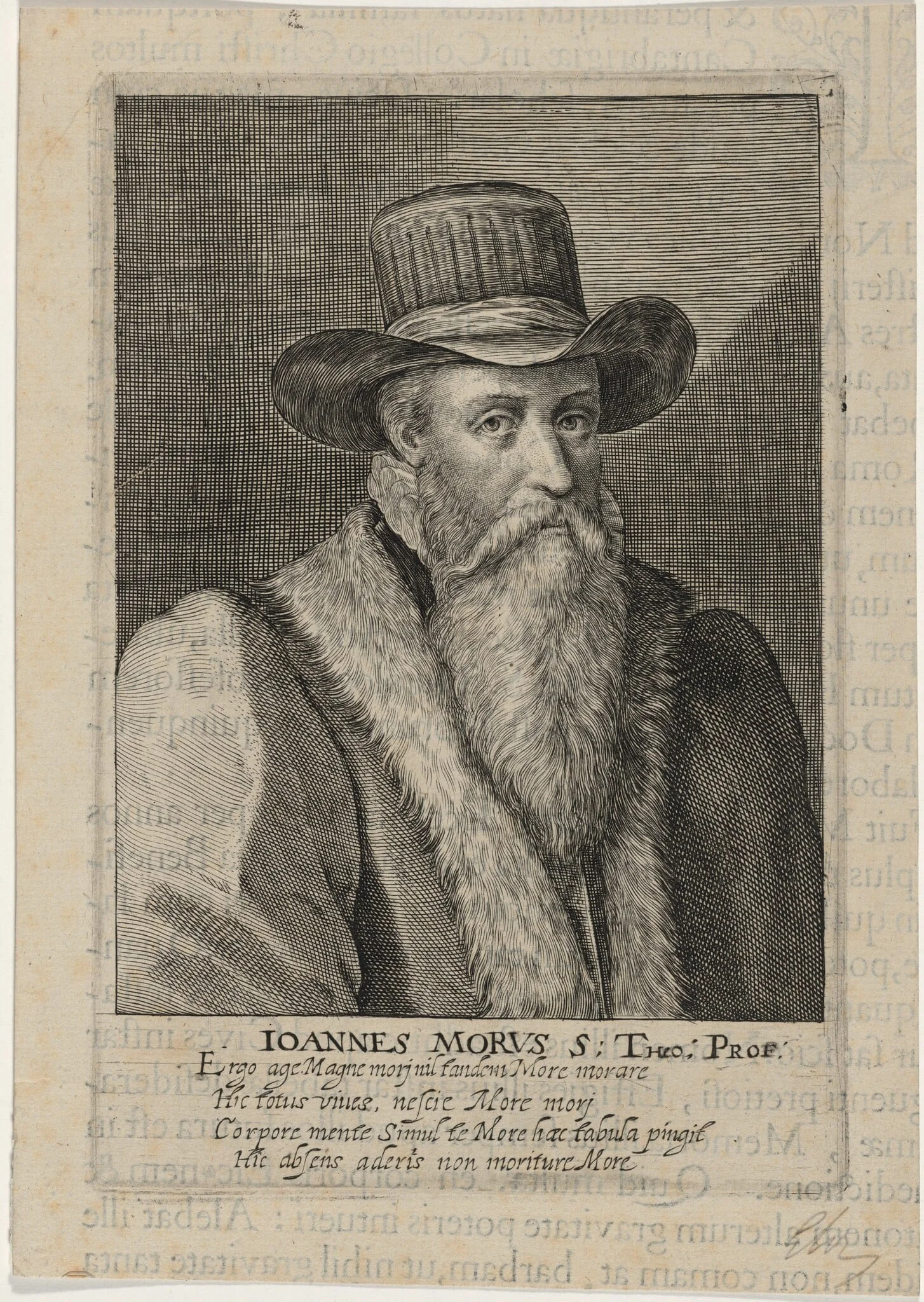 John More, Rector of Saint Andrew's, Norwich, by Magdalena van de Passe, ink, 1620