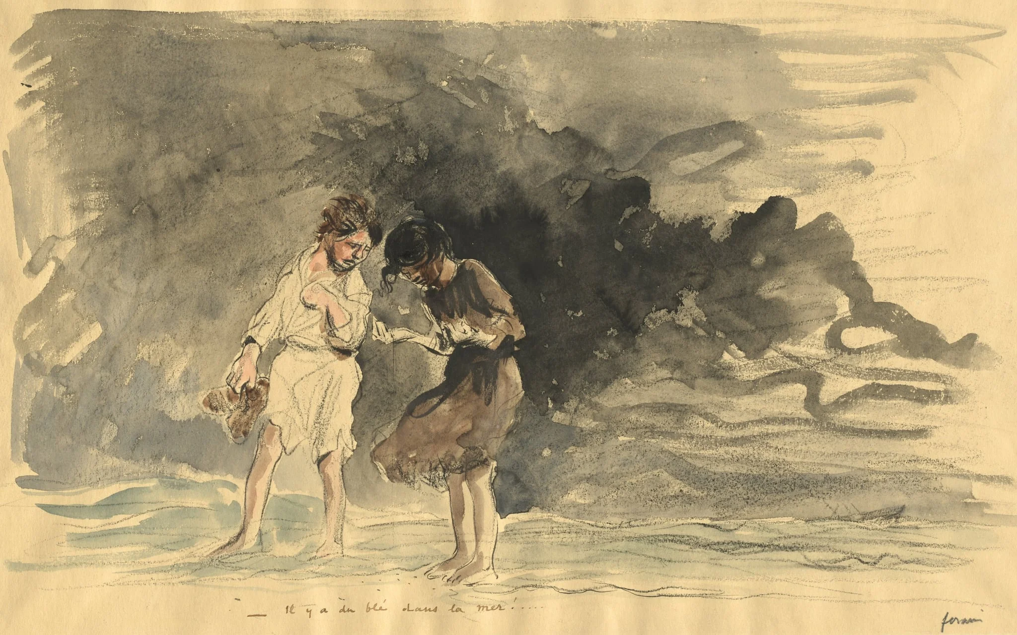 There is corn in the sea!, by Jean-Louis Forain, 1892