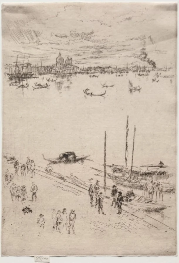 Upright Venice, by James McNeill Whistler, 1880