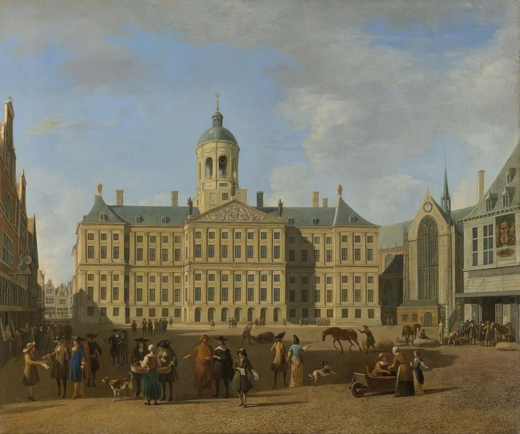 The town hall on the Dam in Amsterdam