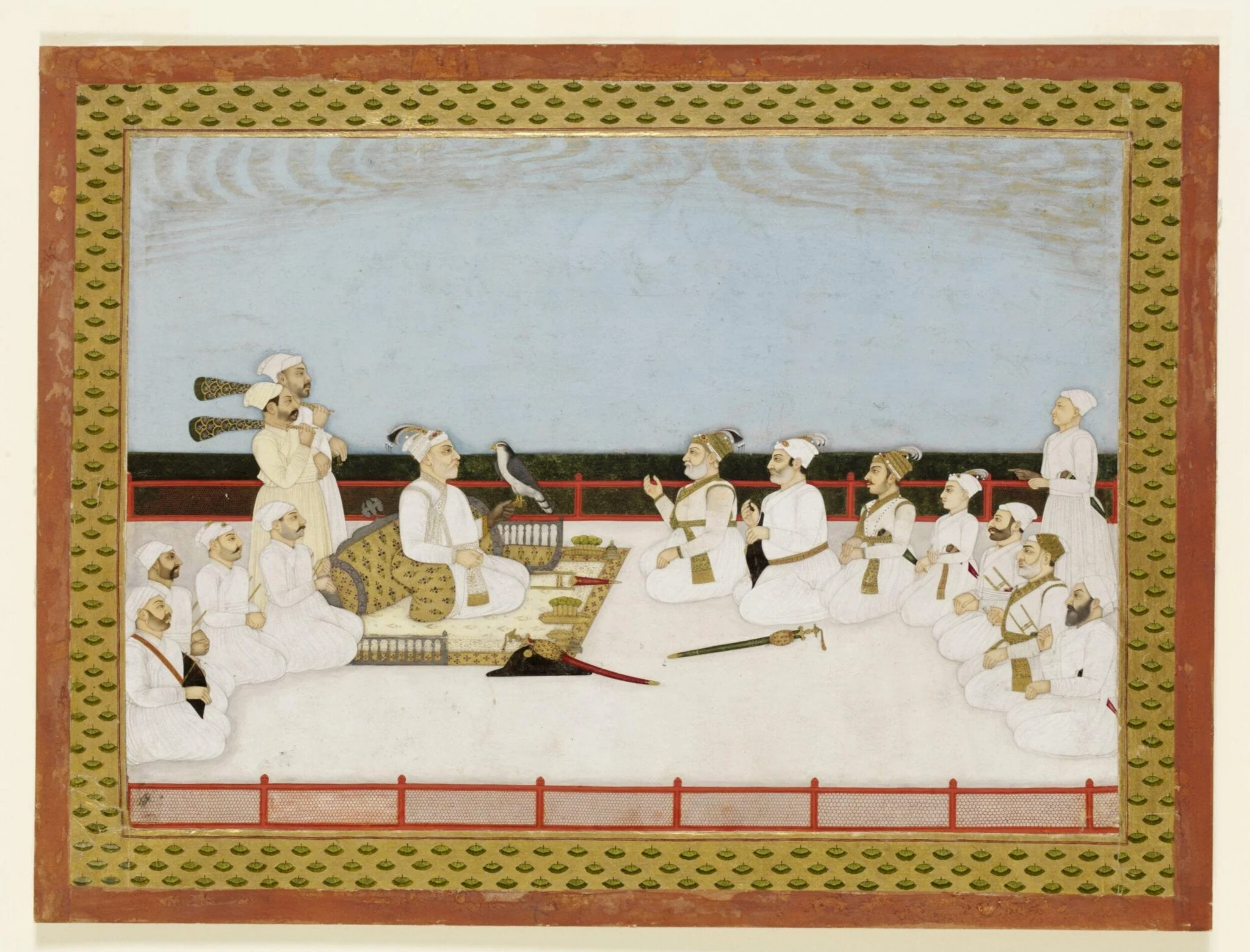 Alivardi Khan and Siraj ud-Daula, by Unknown, paint, 1750