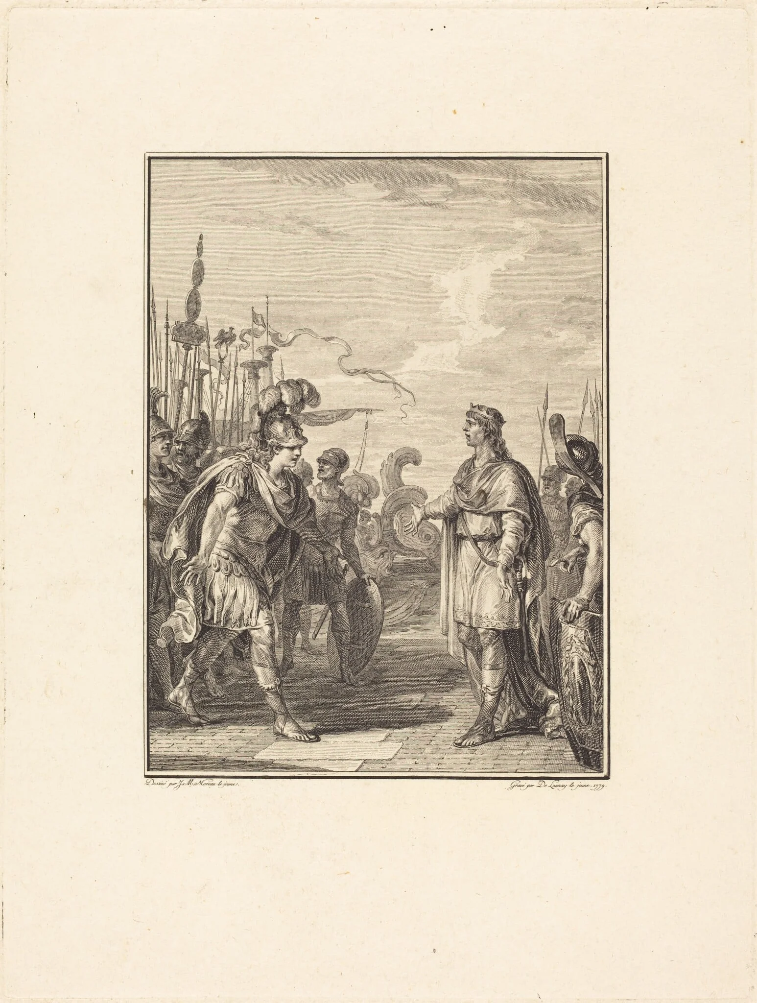 Iphis, by Robert Delaunay, ink, 1779