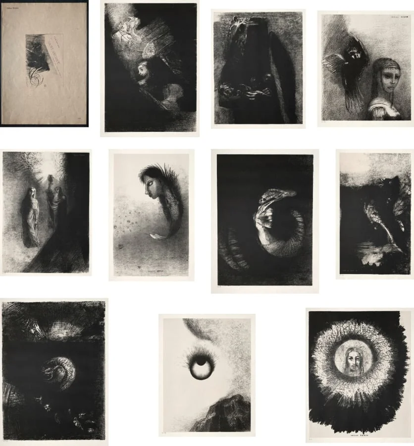 The Temptation of Saint Anthony (First Series), by Odilon Redon, 1888