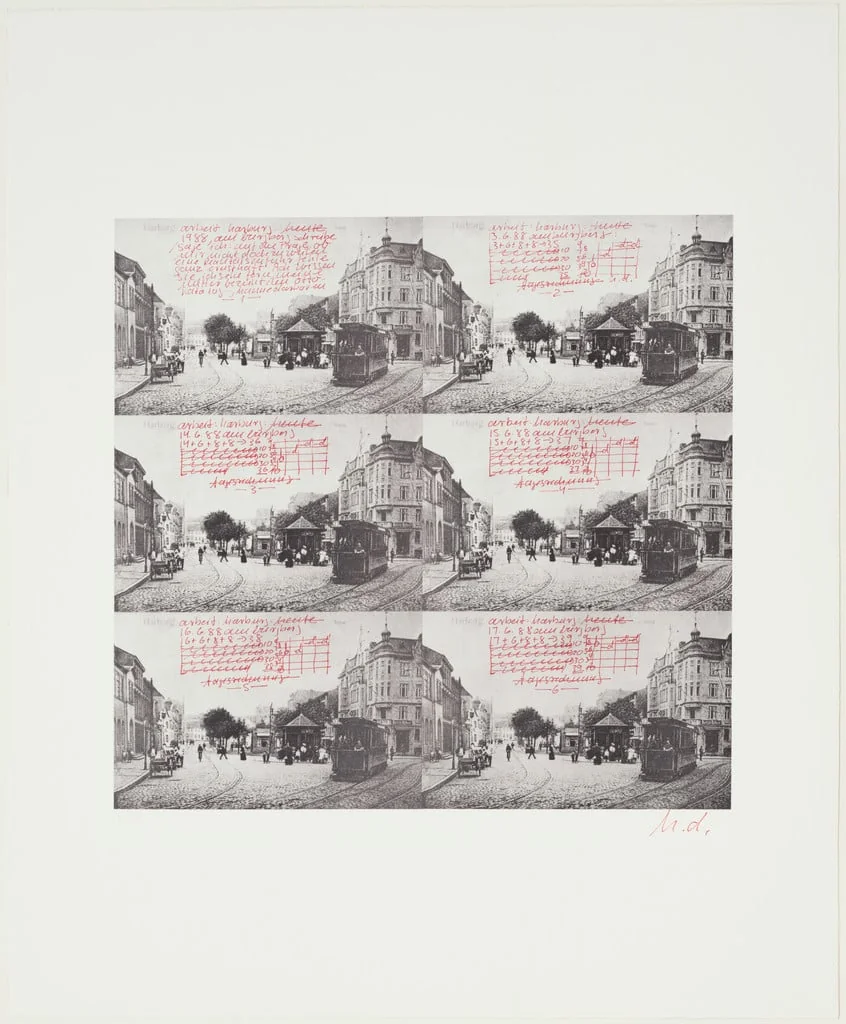 Untitled, by Hanne Darboven, ink, 1988