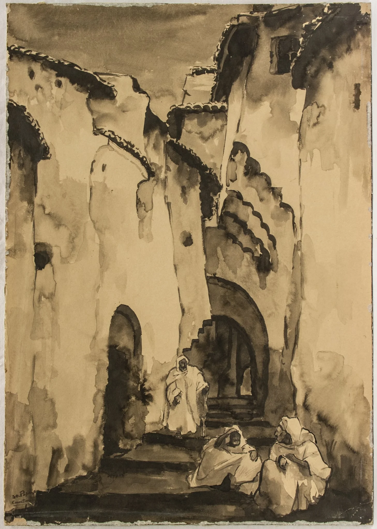 Peisaj arab, by Ștefan Popescu, 1950