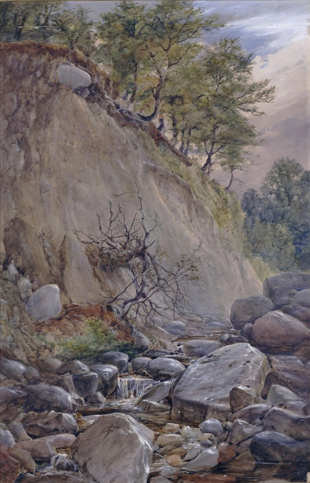 Bed of a mountain torrent, North Wales