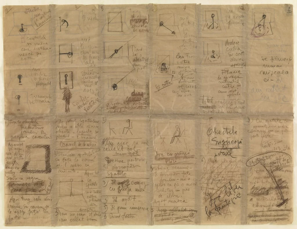 Untitled, by Geta Brătescu, pastel, 1978
