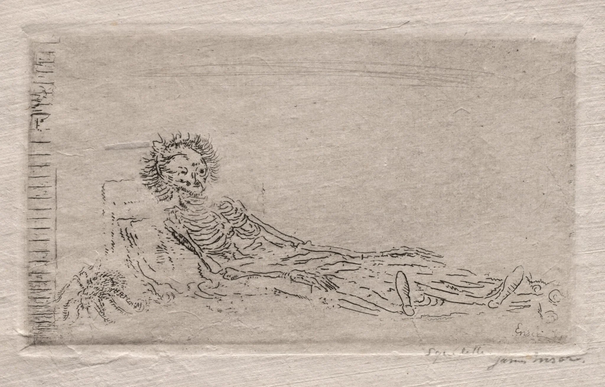 My Portrait in the Year 1960, by James Ensor, 1888