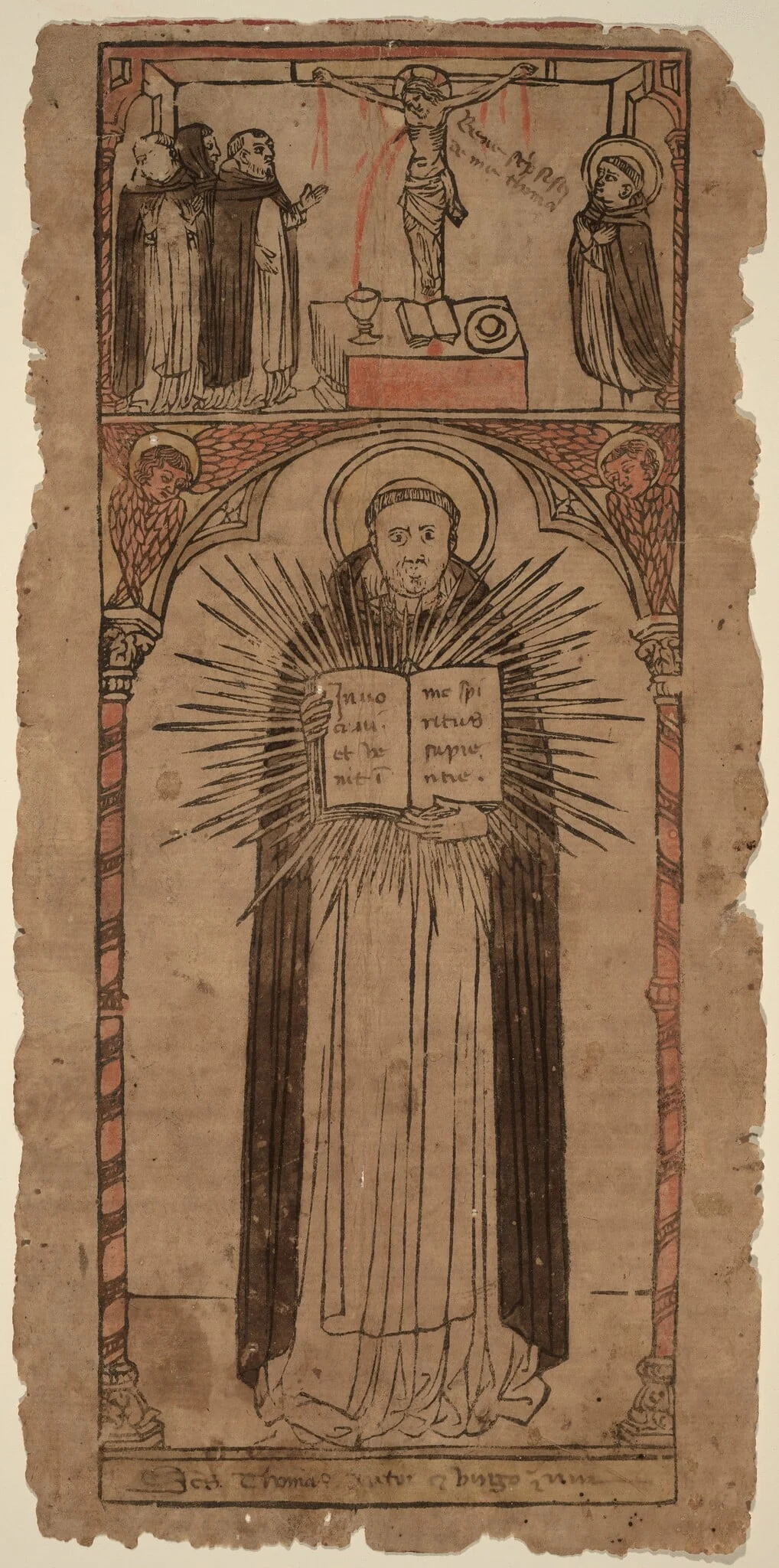 Saint Thomas Aquinas, by Italian 15th Century, ink, 1450