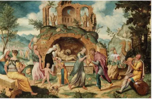 The Meeting of Rebecca and Abraham's Servant at the Well of Nahor