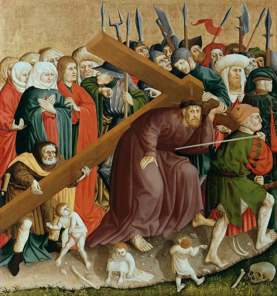 Jesus Christ carrying the Cross, inner wing