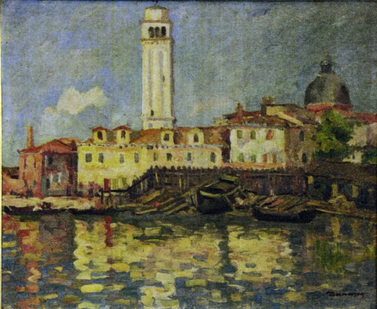 Marină - Oraș la mare, by Nicolae Dărăscu, 1931