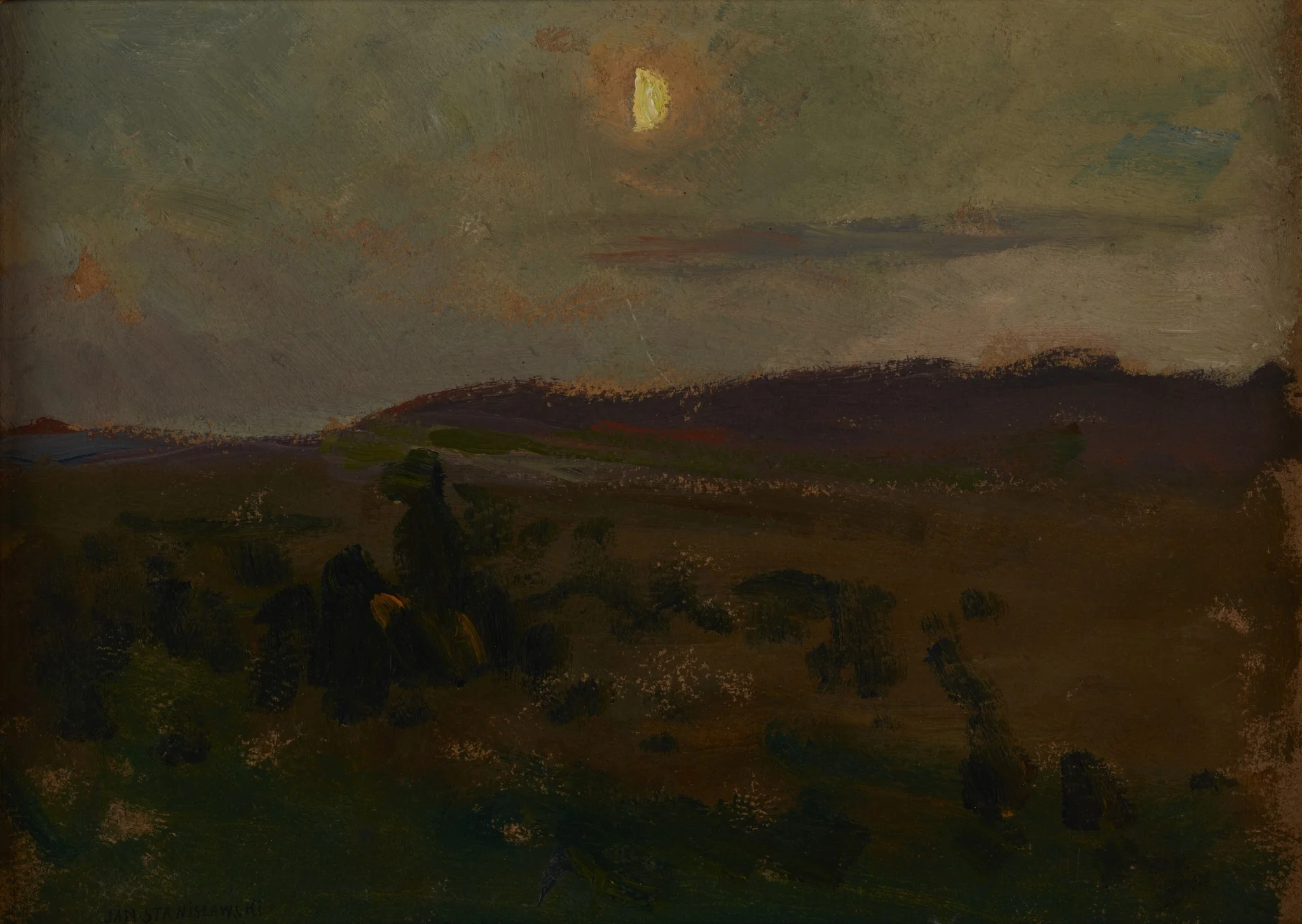Moonrise, by Jan Stanisławski, unspecified, 1906