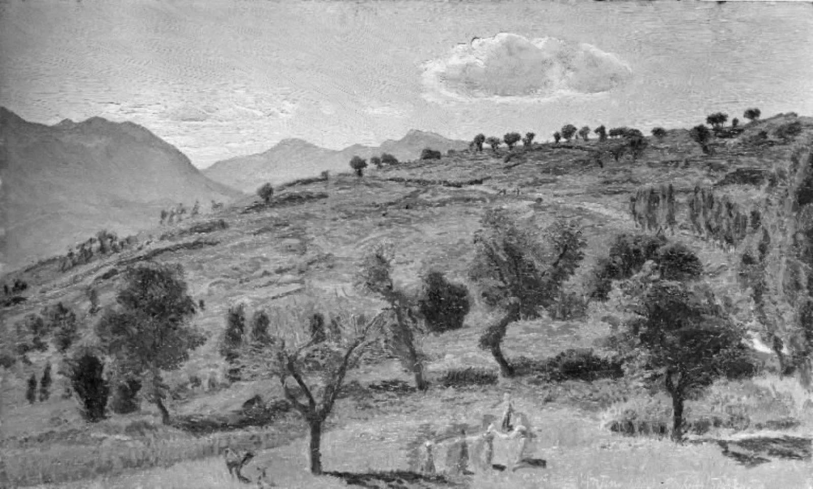 Bjerge ved Cività d'Antino, by Unknown, 1883