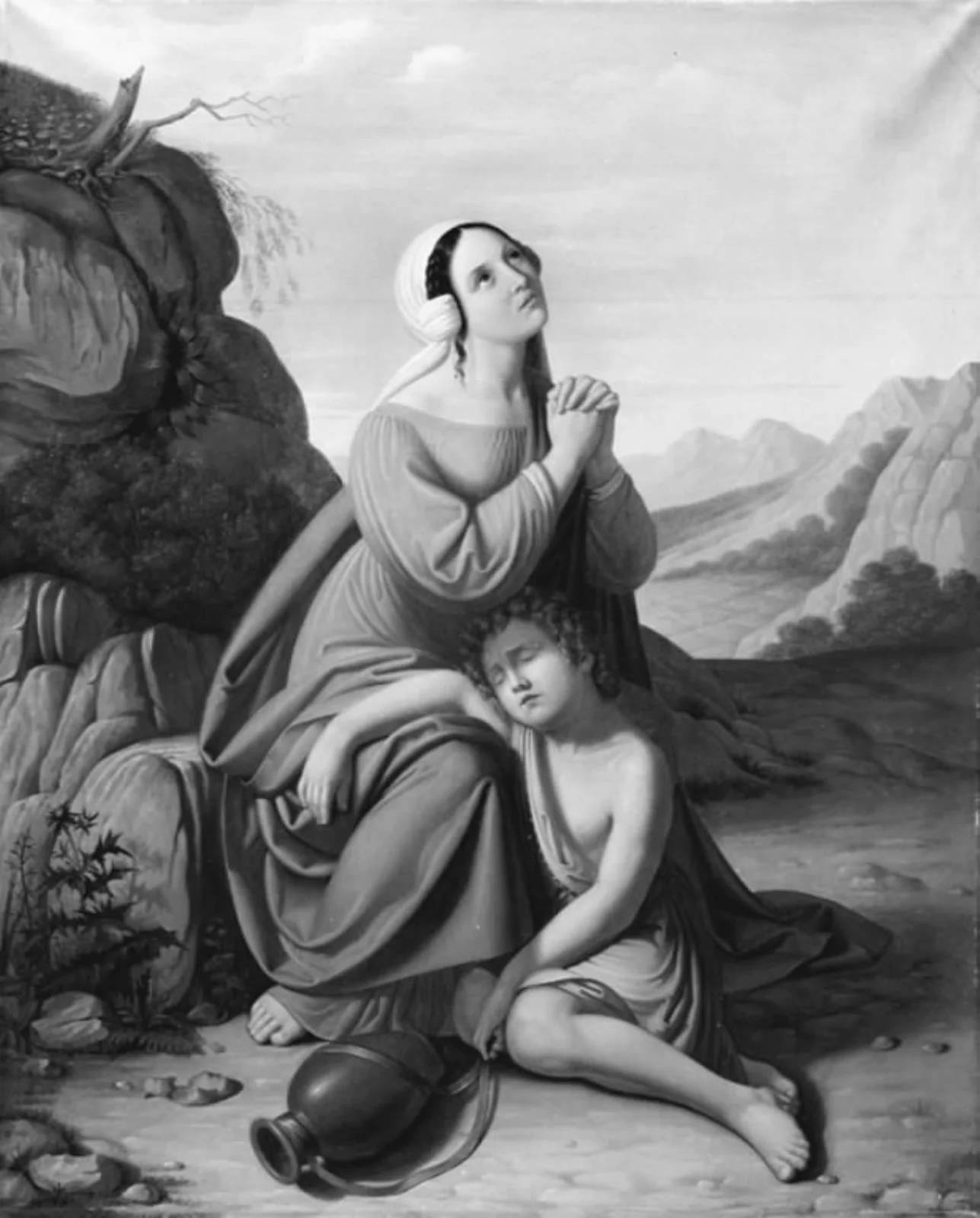 Hagar og Ismael, by Unknown, 1831