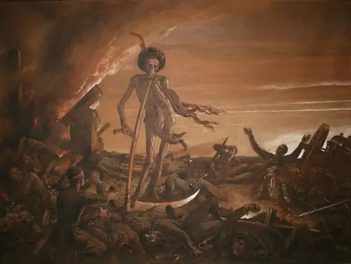 Karl Jauslin (1842-1904) - Malerei, Tod auf dem Schlachtfeld