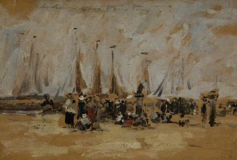 Beach Scene, possibly Harfleur
