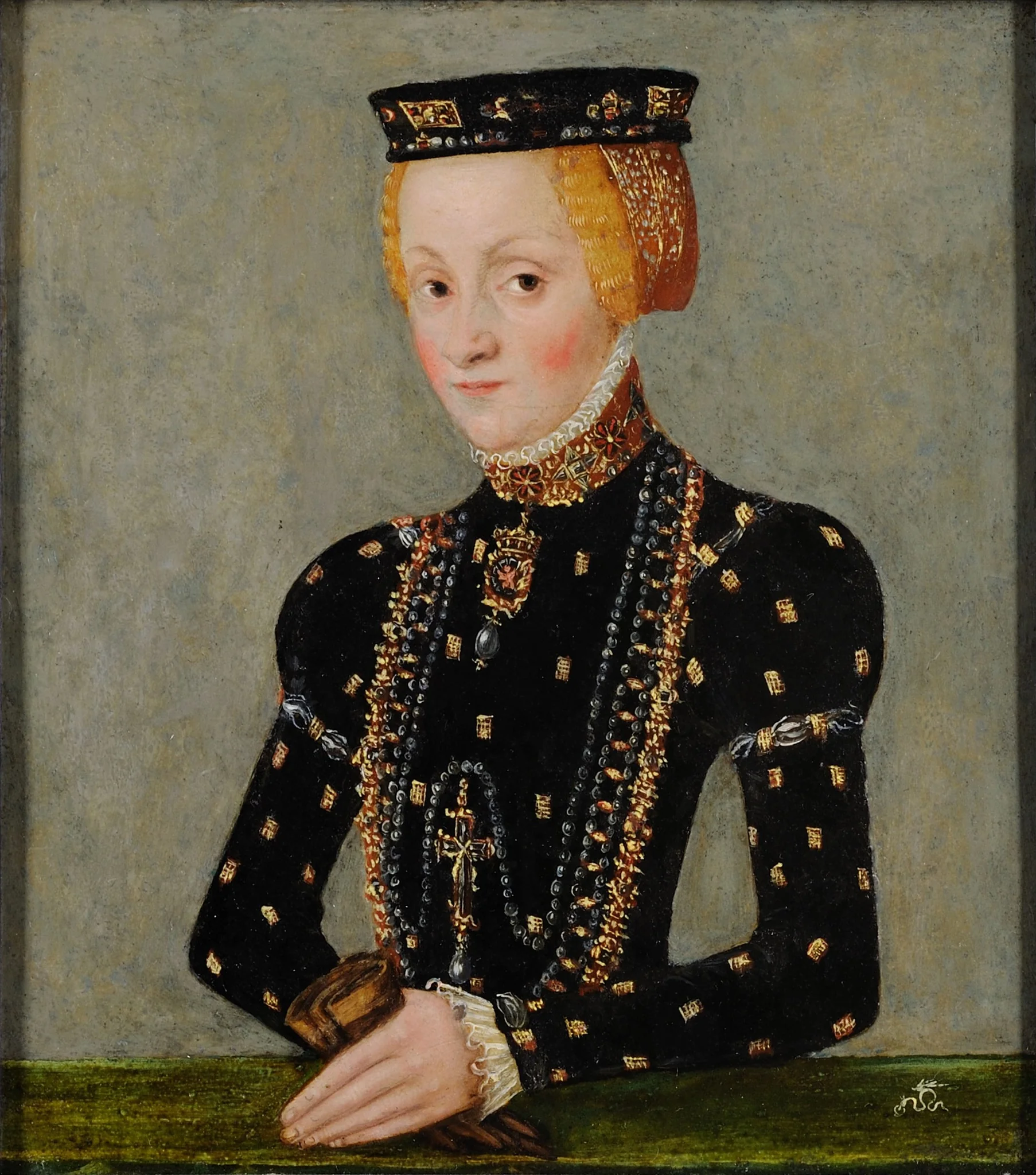 Catherine Jagellon, by Lucas Cranach the Younger, oil, 1556