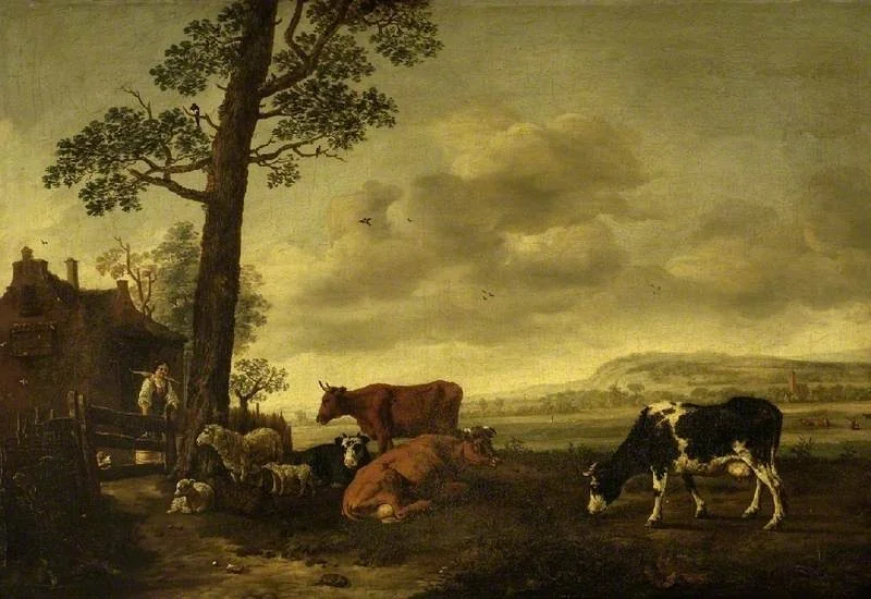 Landscape with cattle