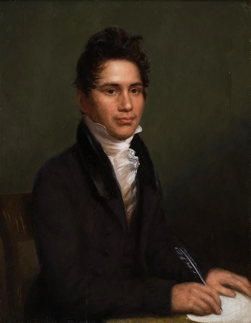 Portrait of John Ridge, by Charles Bird King, unspecified, 1825