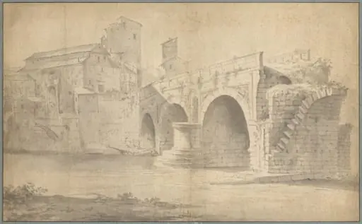 View of the Ponte Rotto, Rome
