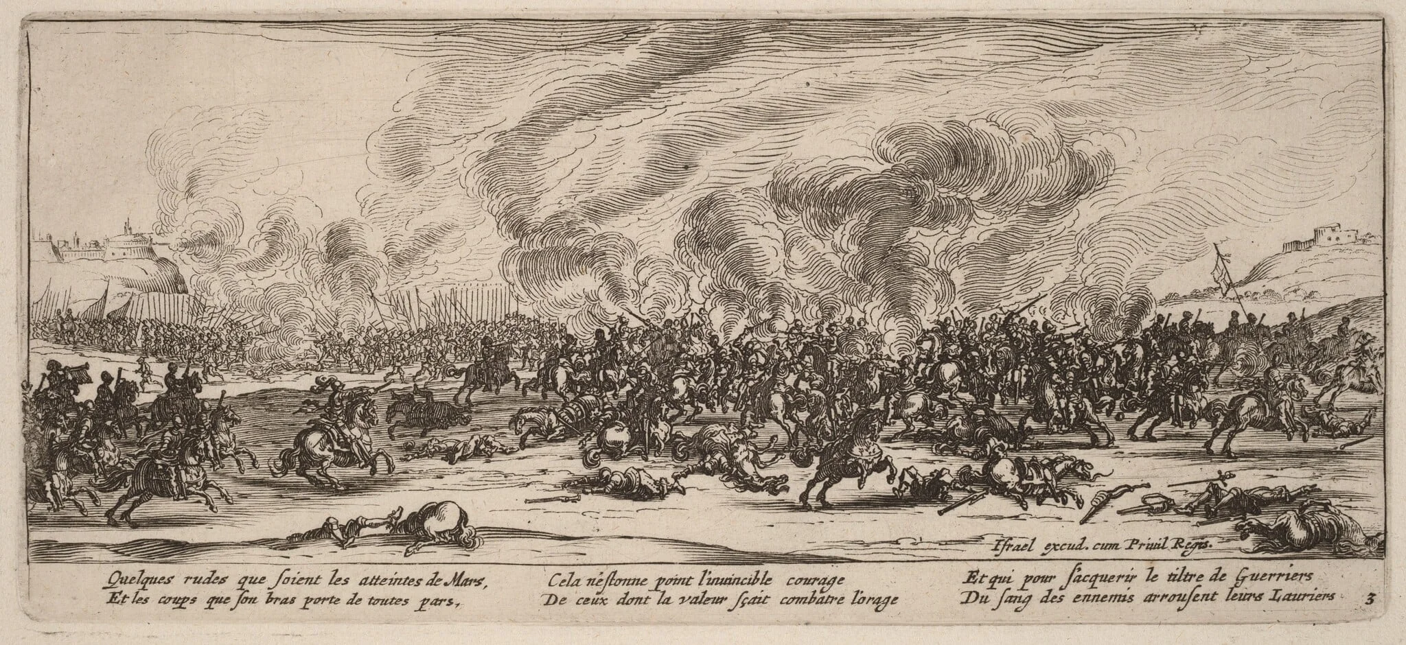 The Battle, by Gerrit van Schagen, ink, 1642