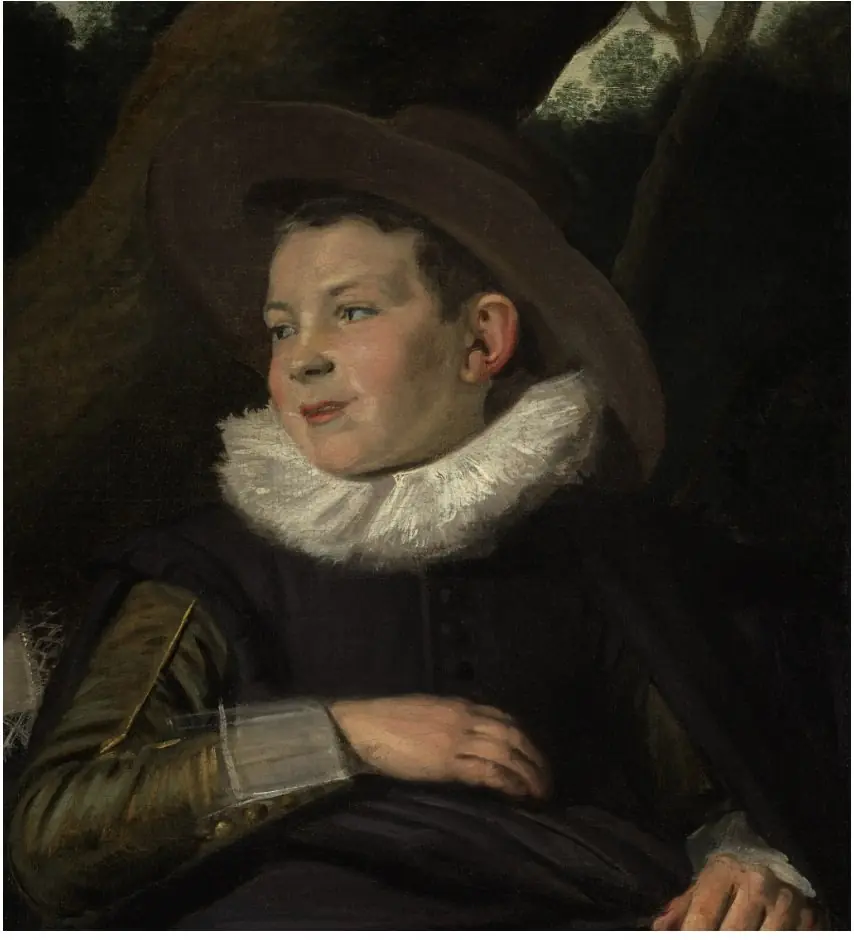 Fragment of a young boy