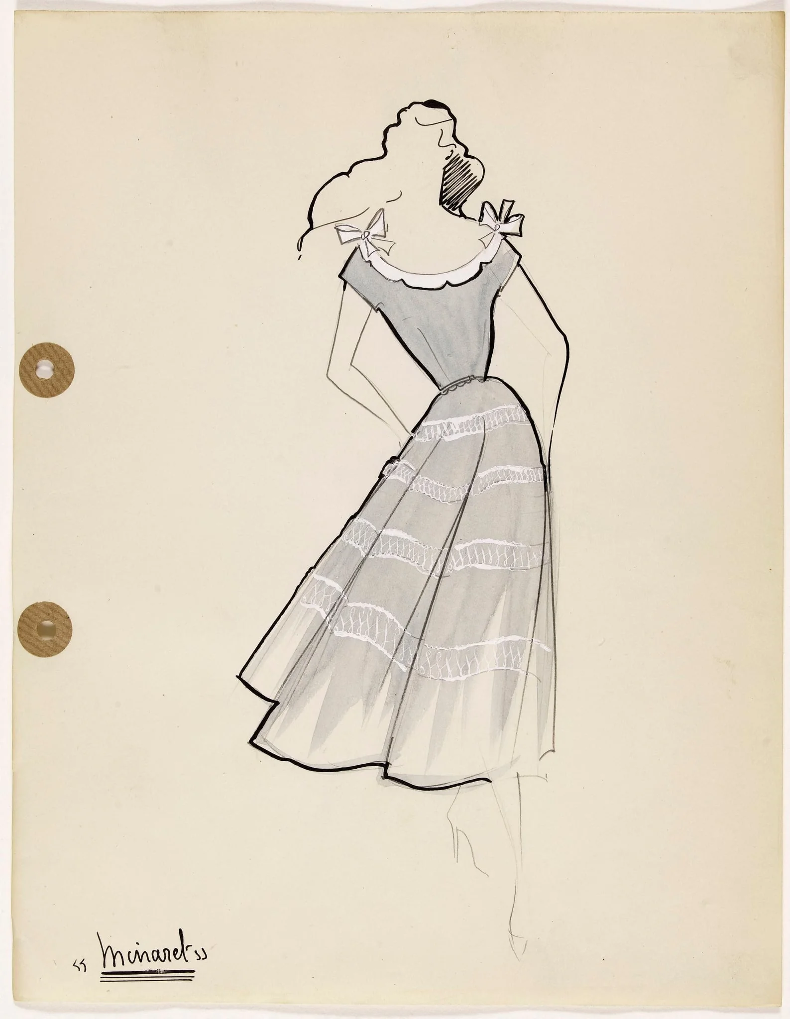 'Minaret', by Carven, 1949