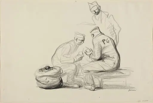 Poilu and German Prisoners
