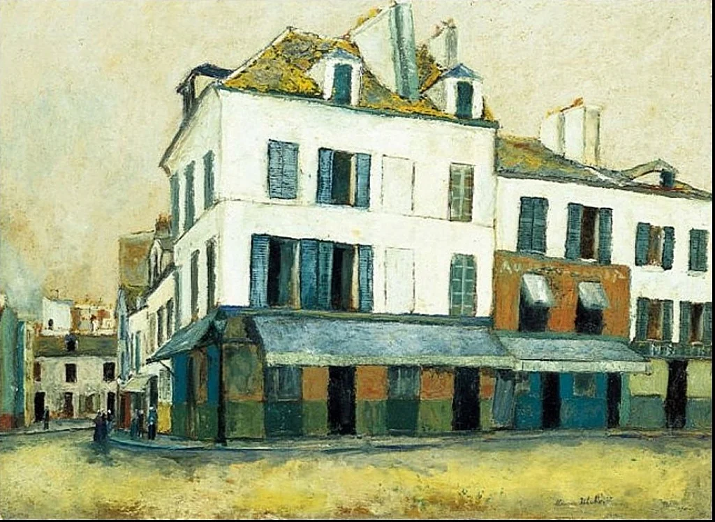 Place du Tertre à Montmartre, by Maurice Utrillo, oil, 1911