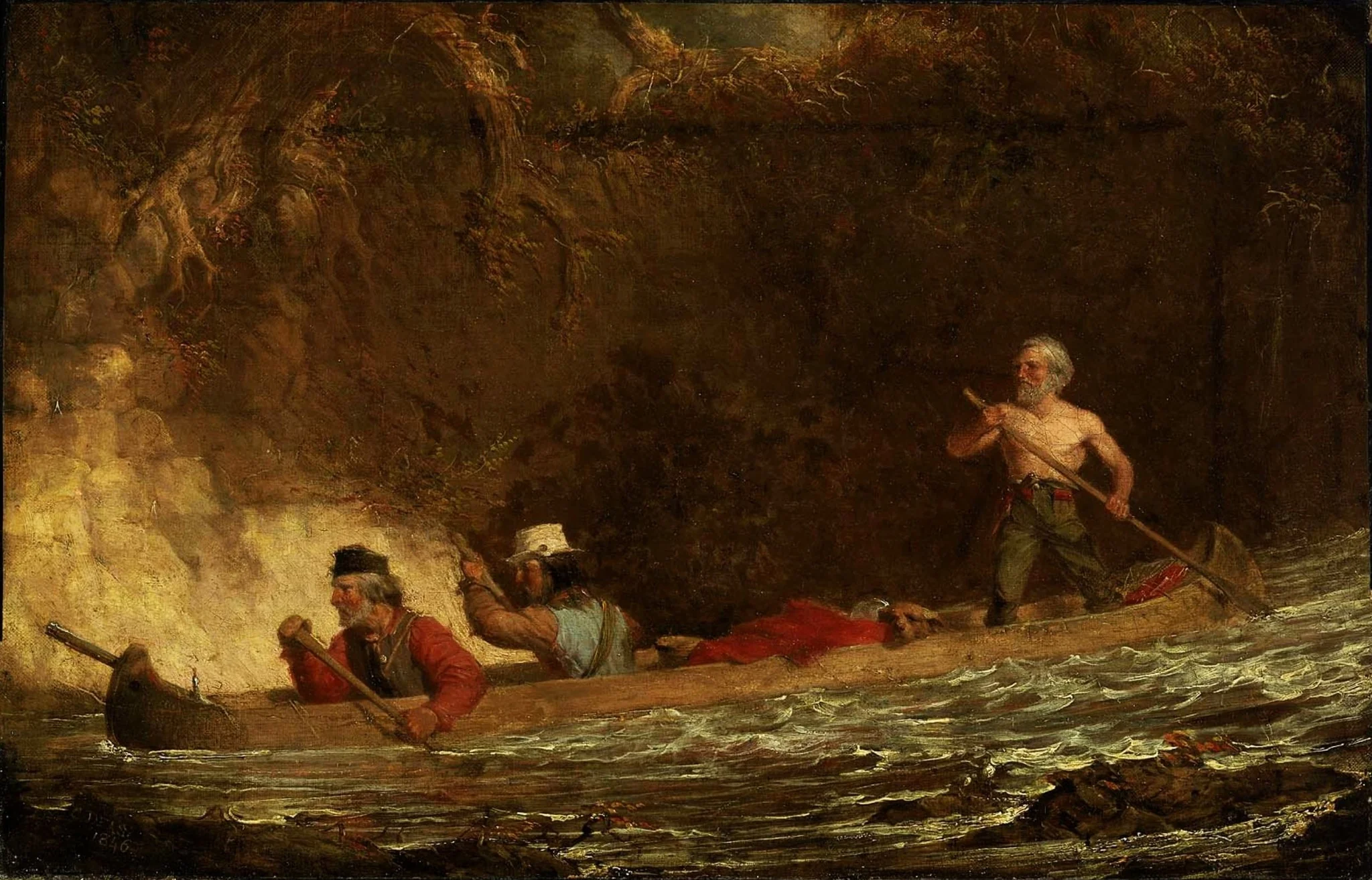 Voyageurs, by Charles Deas, oil, 1846