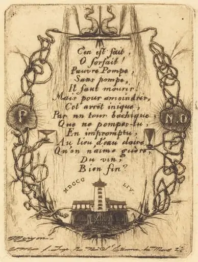 La petite pompe, Paris (The Notre Dame Pump, small plate)
