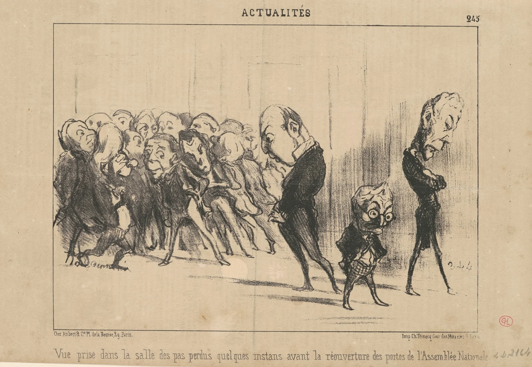 Vue prise dans la salle des pas perdus ...