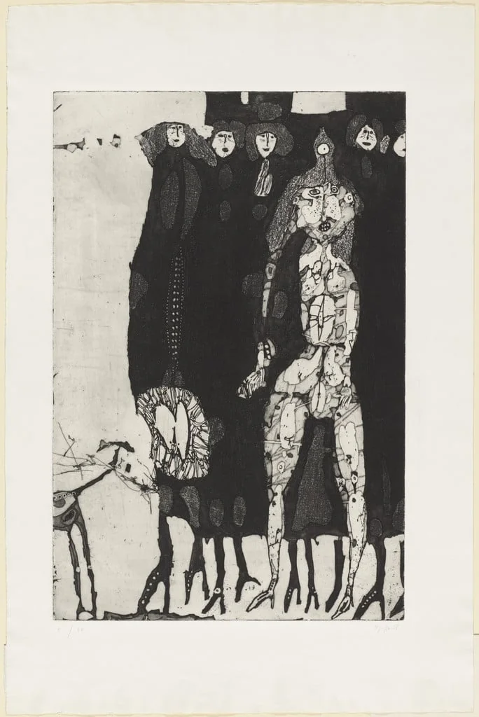 Untitled, by Horst Janssen, ink, 1958