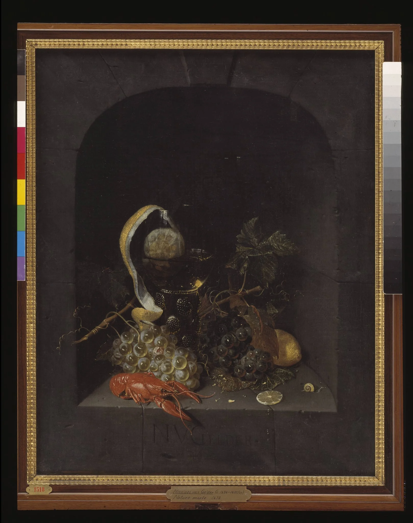 Still Life, by Unknown, unspecified, 1672
