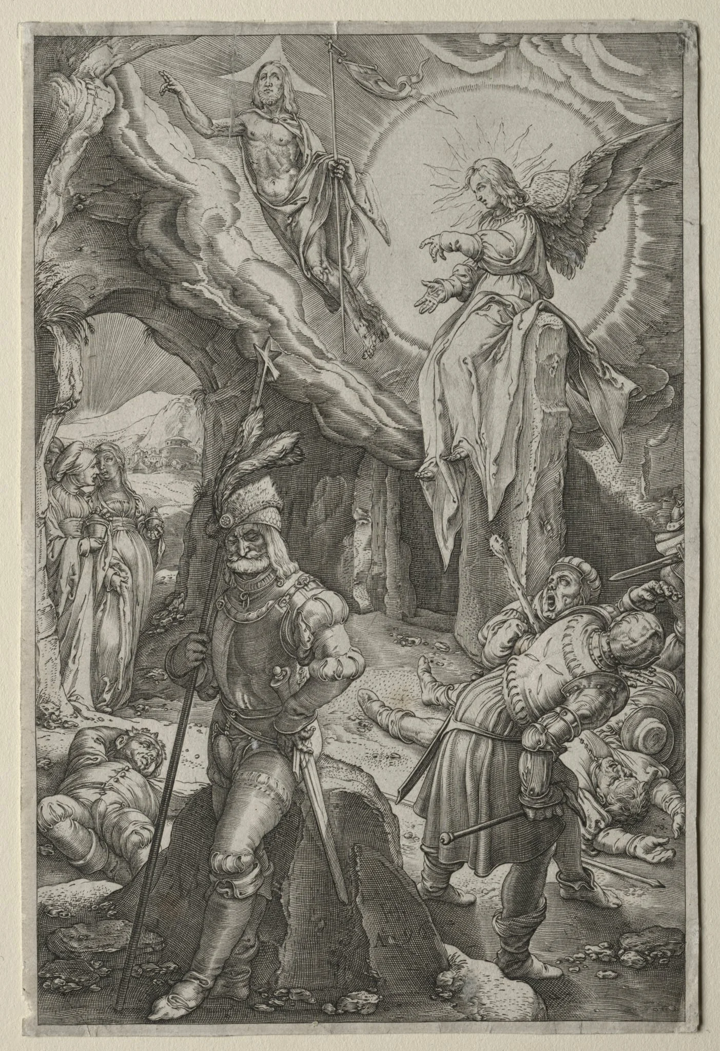 The Passion: The Resurrection, by Hendrik Goltzius, 1596