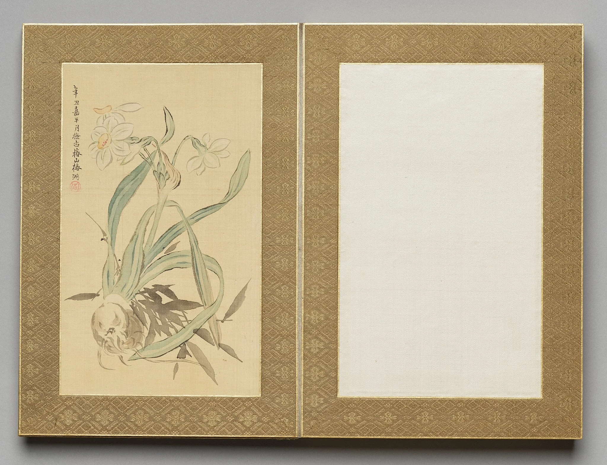 Painting from Flowers and Grasses, by Tsubaki Chinzan, unspecified, 1841