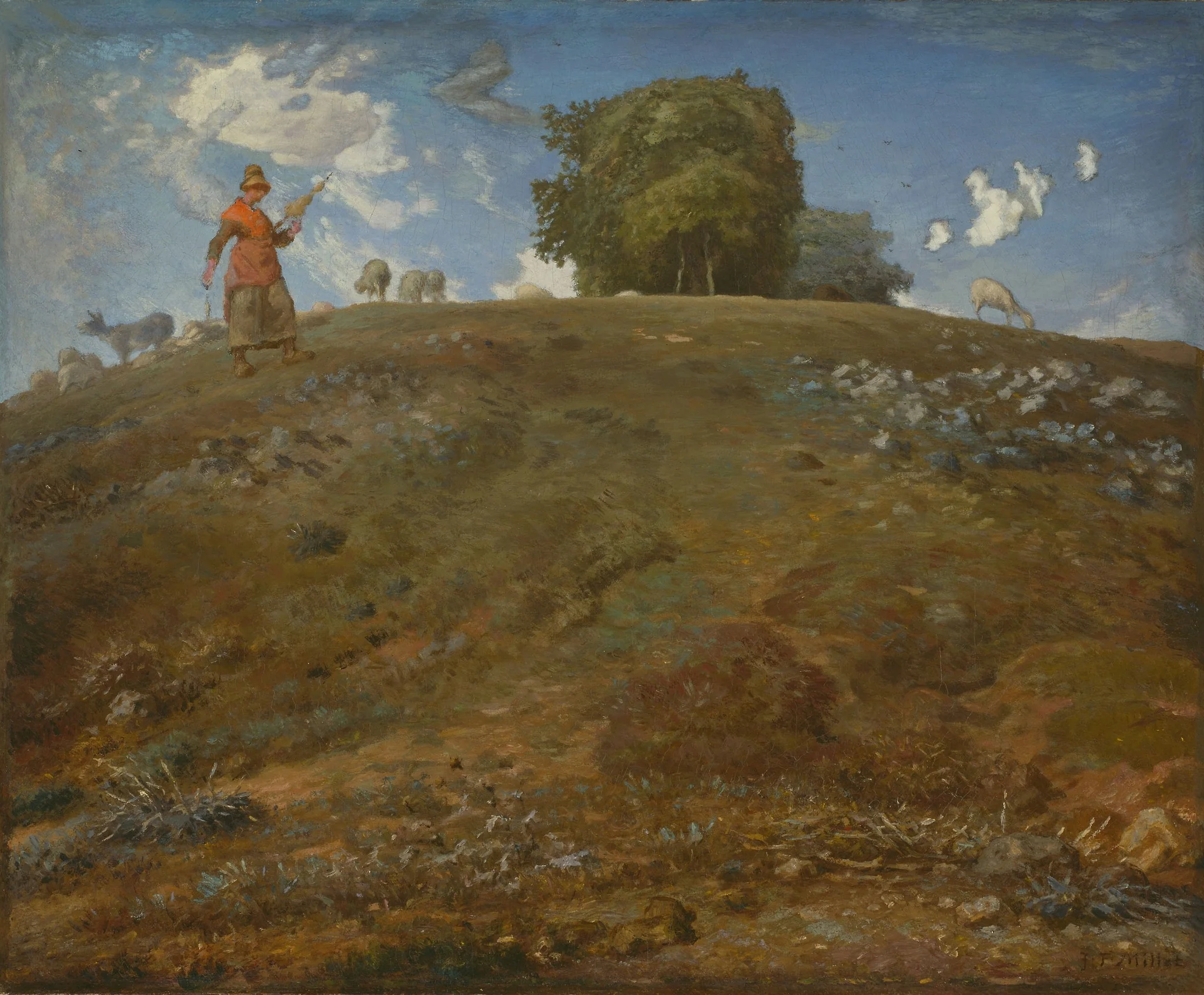 In the Auvergne, by Jean François Millet, oil, 1866