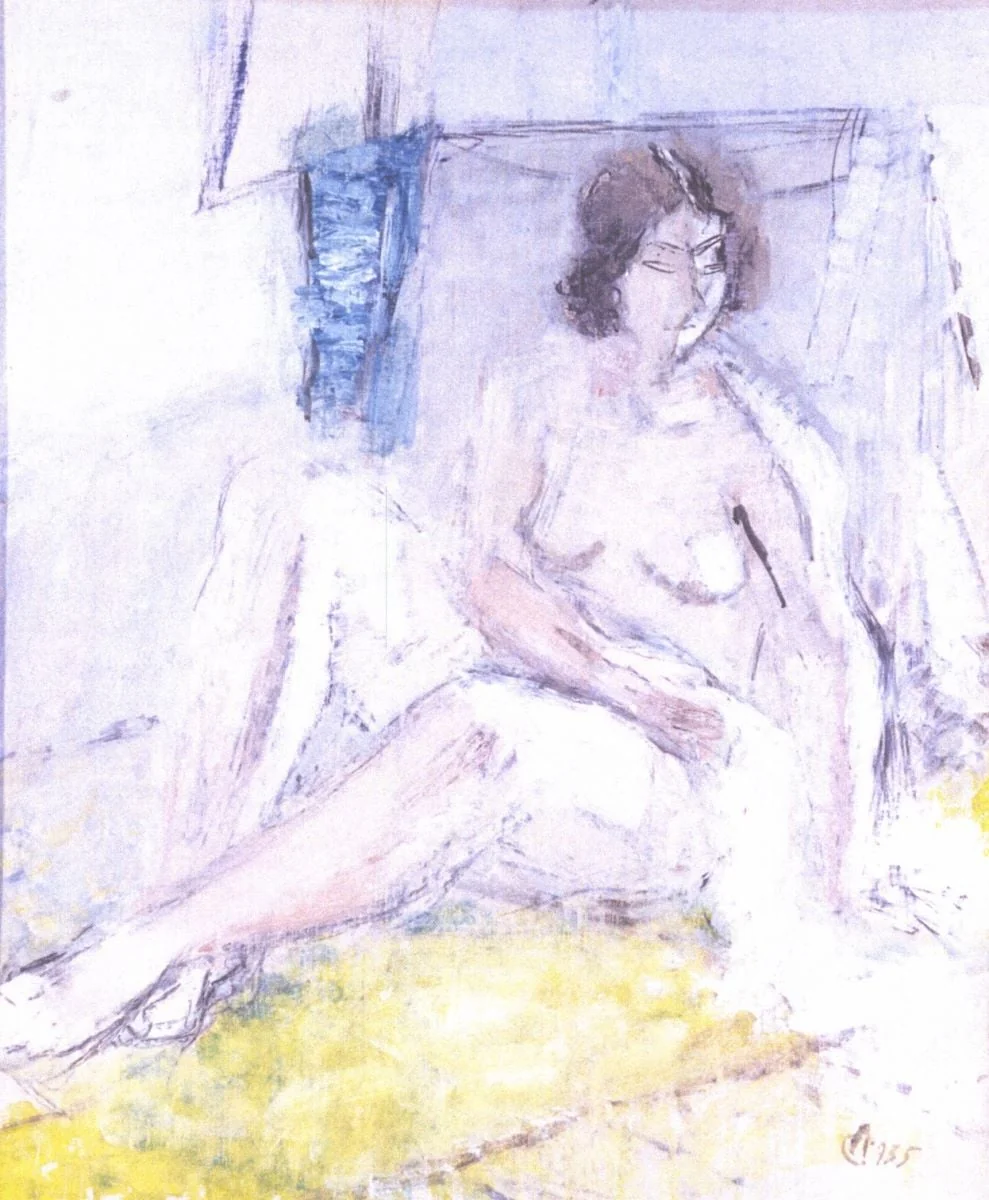 Nud de femeie șezând, by Alexandru Ciucurencu, 1935