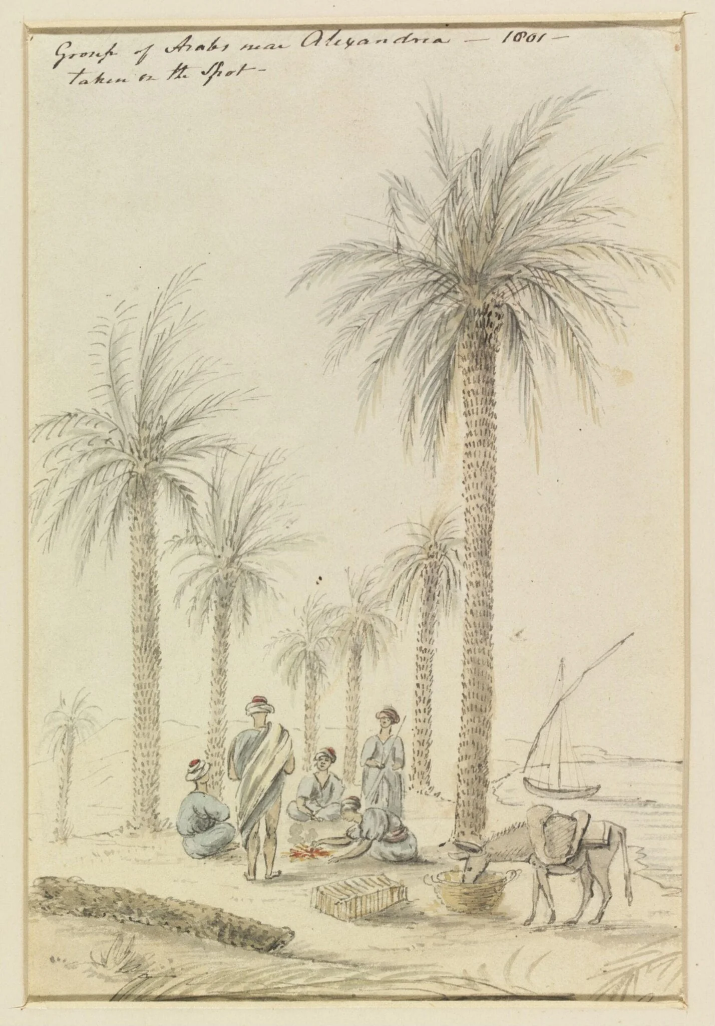Group of Arabs near Alexandria  - 1801 -  taken on the Spot