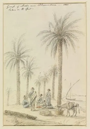 Group of Arabs near Alexandria  - 1801 -  taken on the Spot