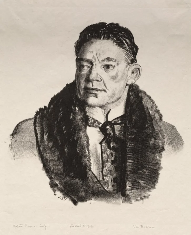 Portrait of Robert Aitken, First Stone, by George Bellows, 1921