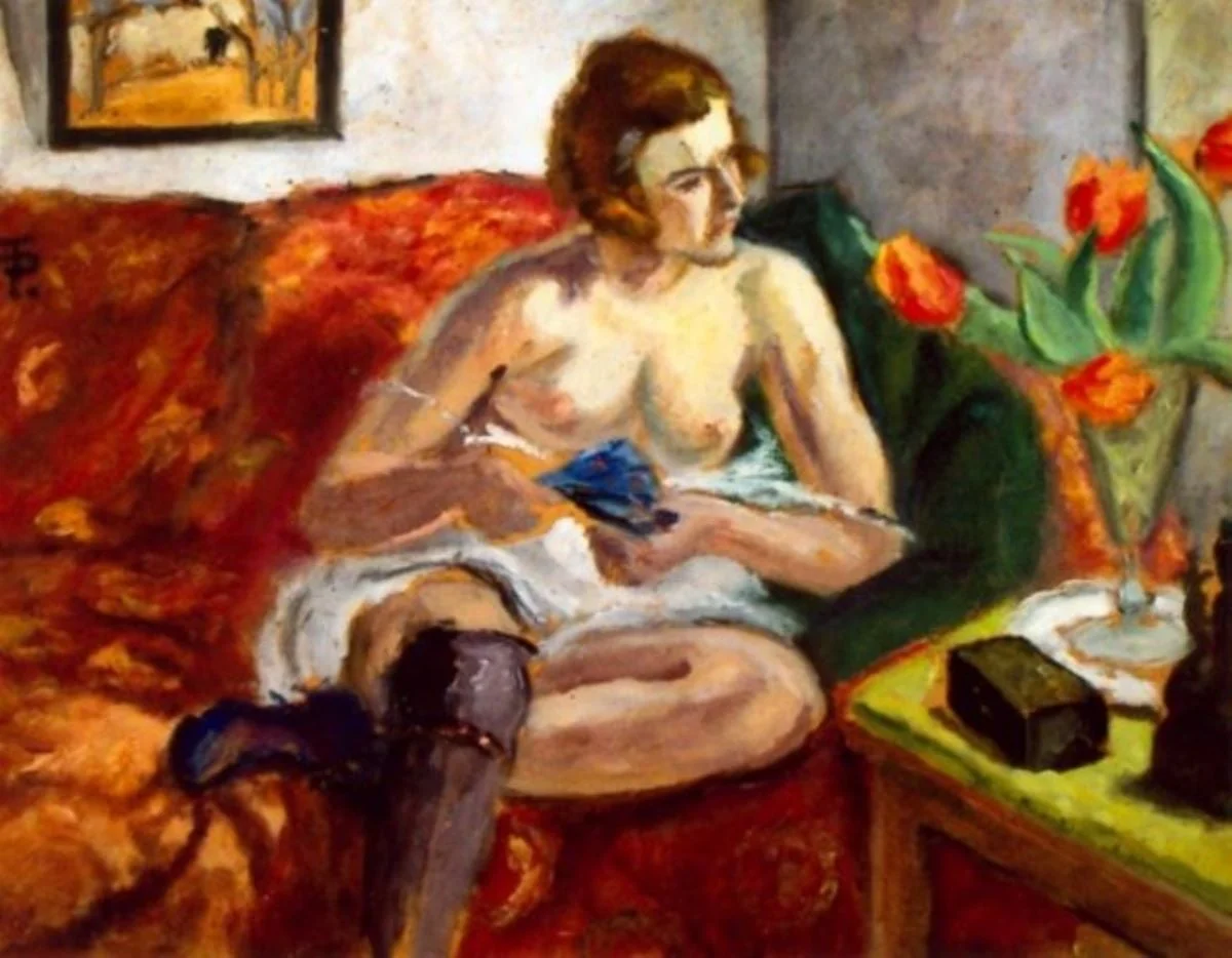 Interior cu femeie, by Theodor Pallady, unspecified
