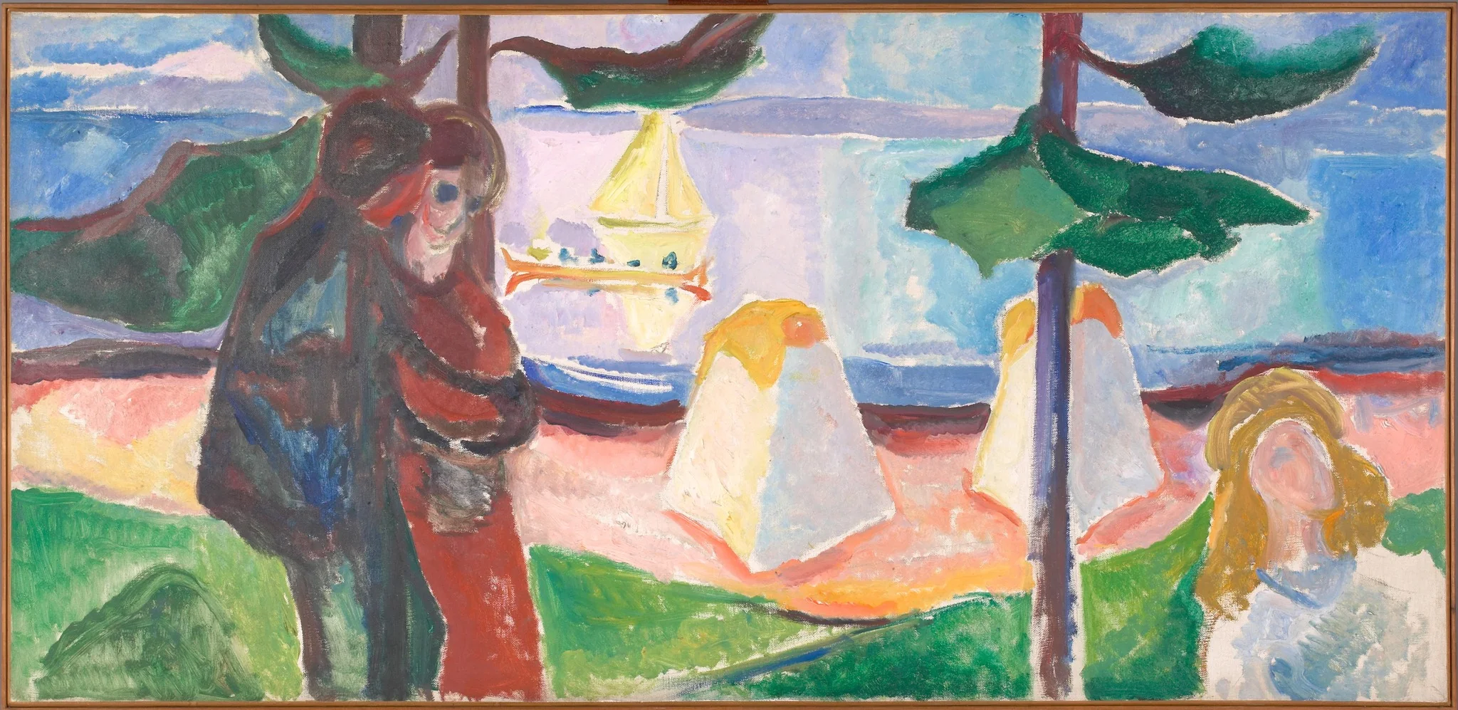Groups of People on the Beach
