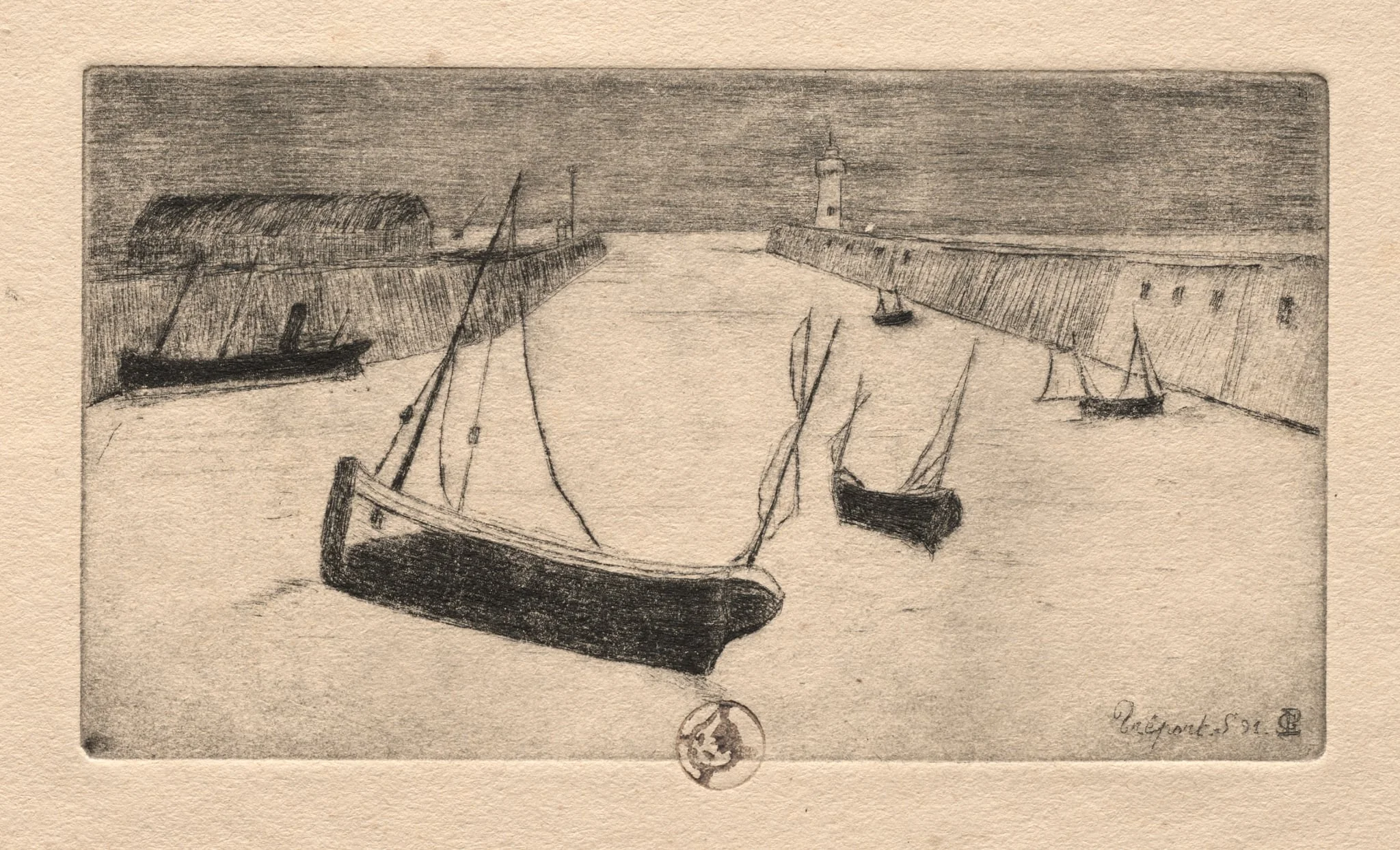 Six Etchings: Tréport, by Paul Gachet, 1895