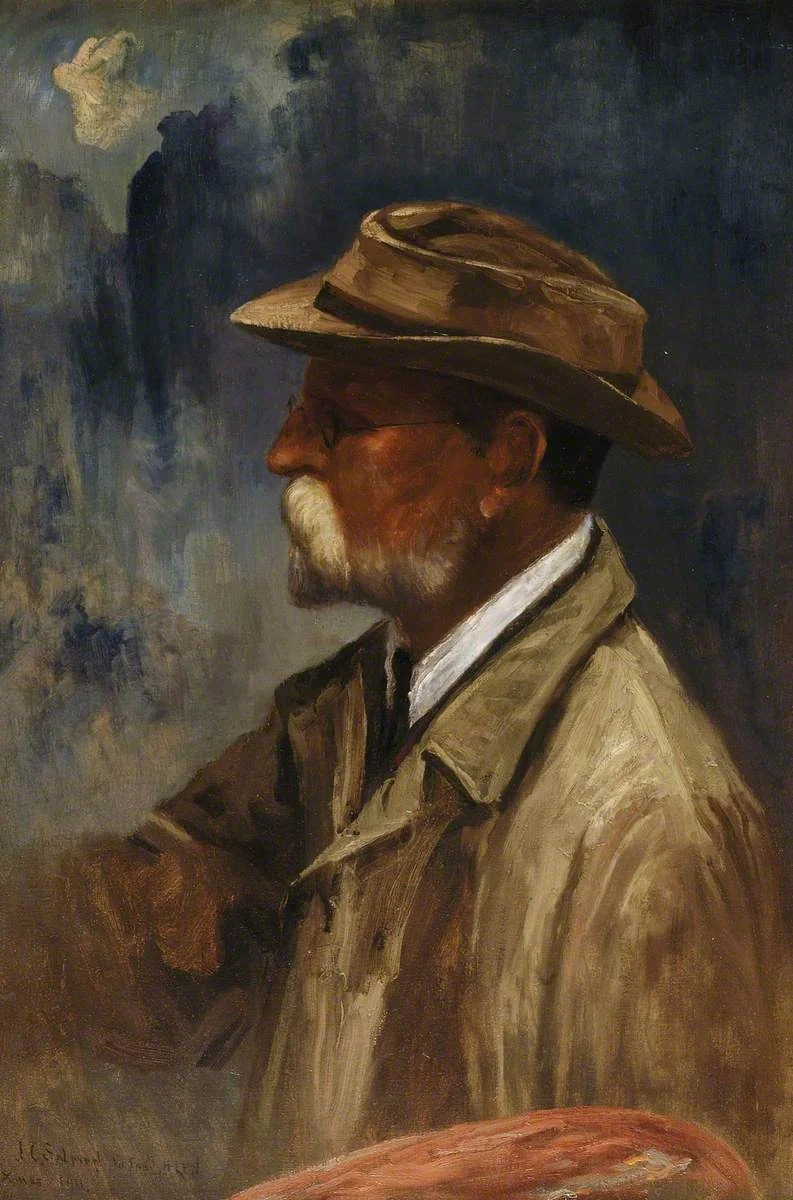 Self Portrait, by John Cuthbert Salmon, oil, 1911