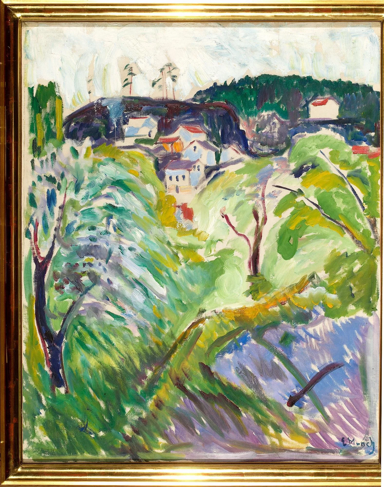 Spring in Kragerø, by Edvard Munch, oil, 1909