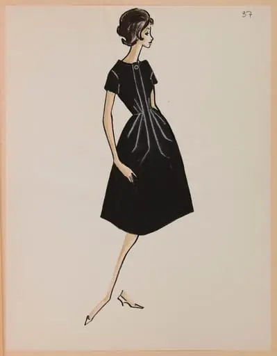 Robe noire cintrée