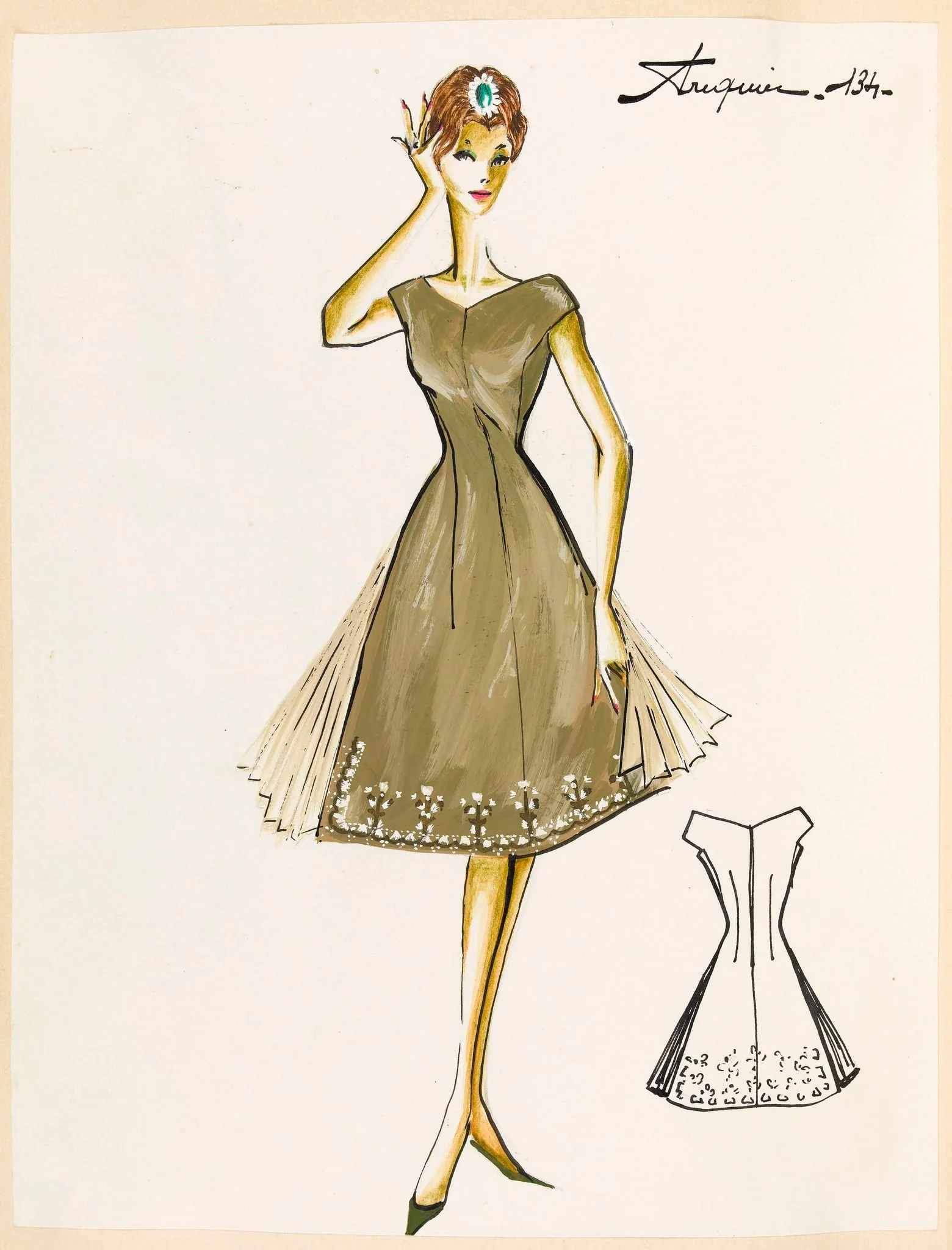 Arequier, by Marie-Louise Carven, 1959