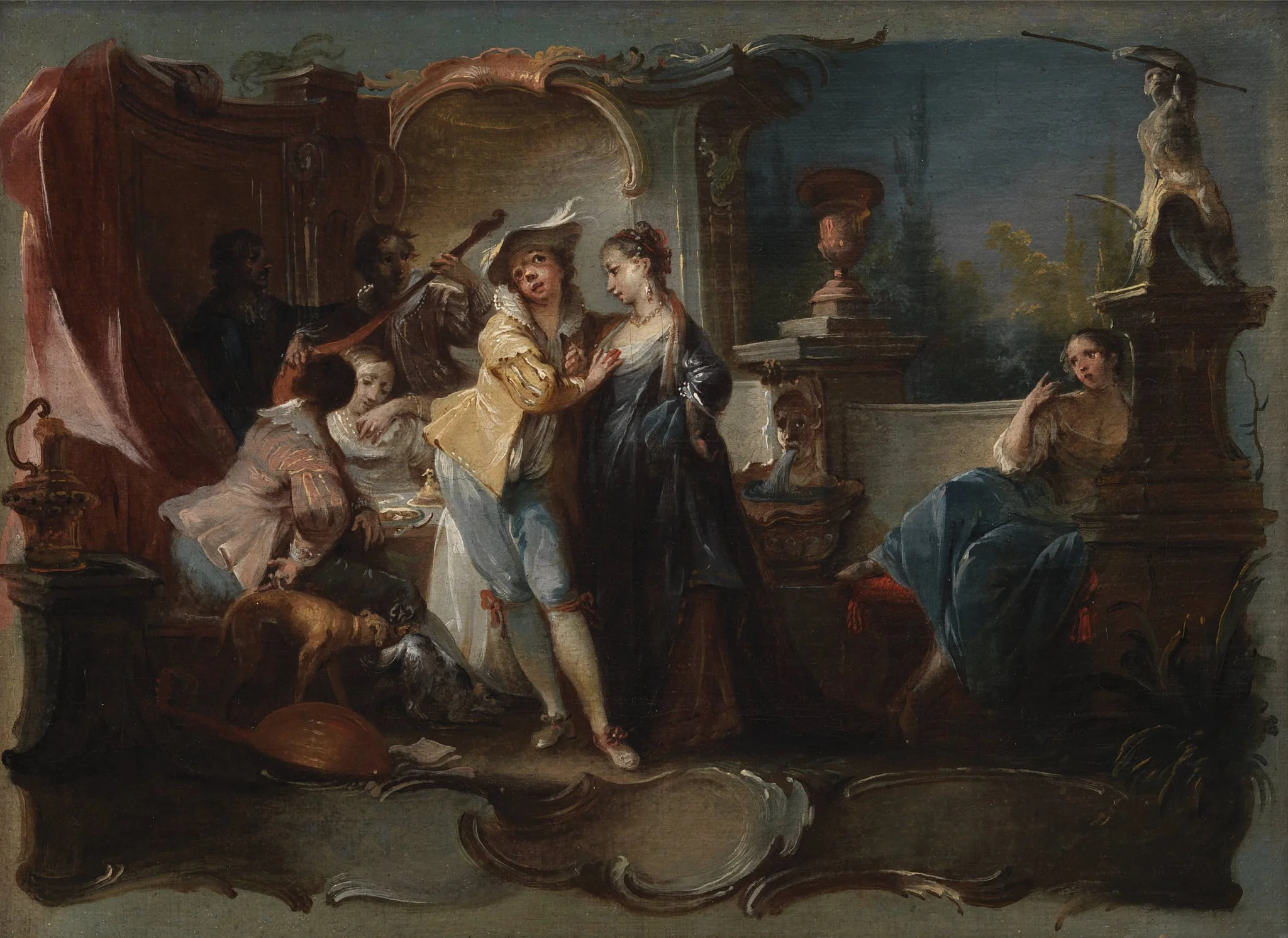 The Prodigal Son Living with Harlots, by Unknown, 1742